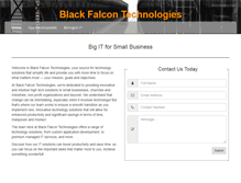 Tablet Screenshot of blackfalcontech.com